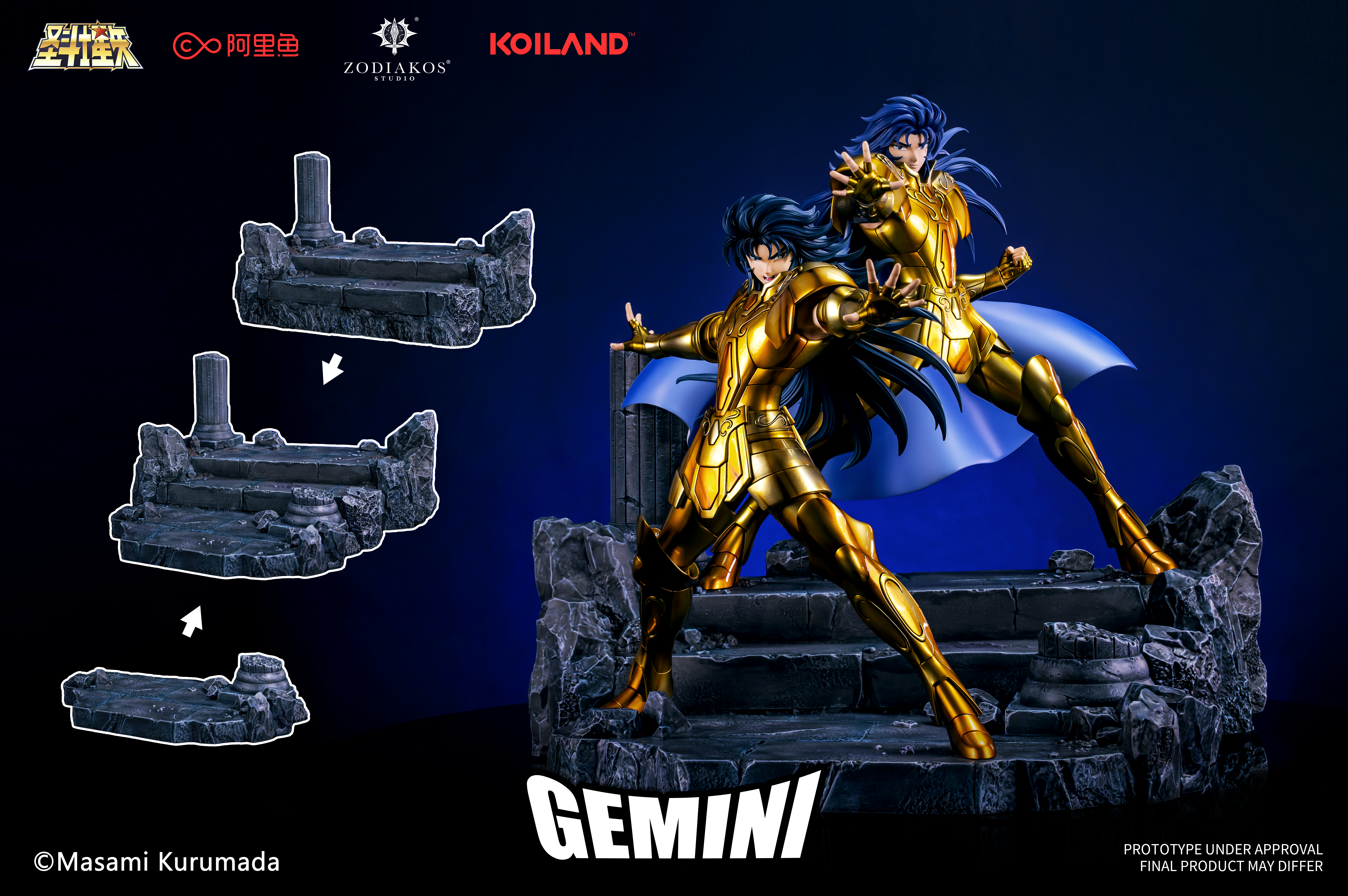 Zodiakos Studio - Saint Seiya Golden Saint Seiya Gemini Saga