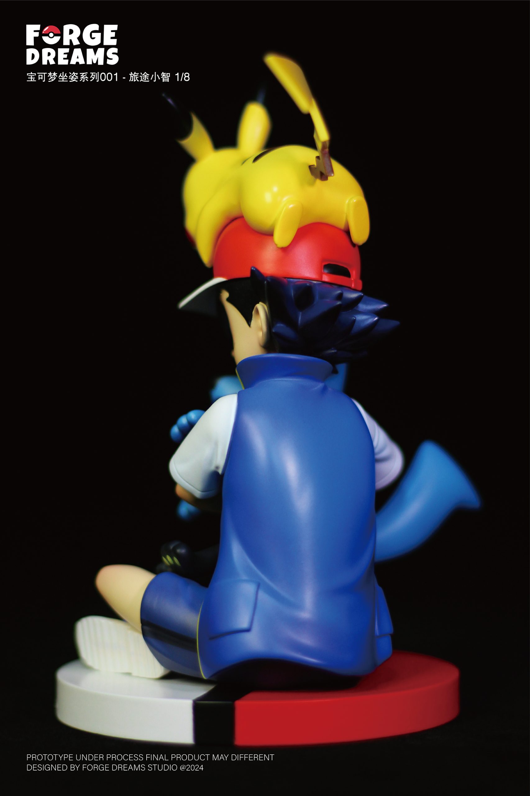 Forge Dreams Studio - Pokémon Ash Ketchum & Pikachu & Riolu Forge Dreams Studio - Pokémon Ash Ketchum & Pikachu & Riolu