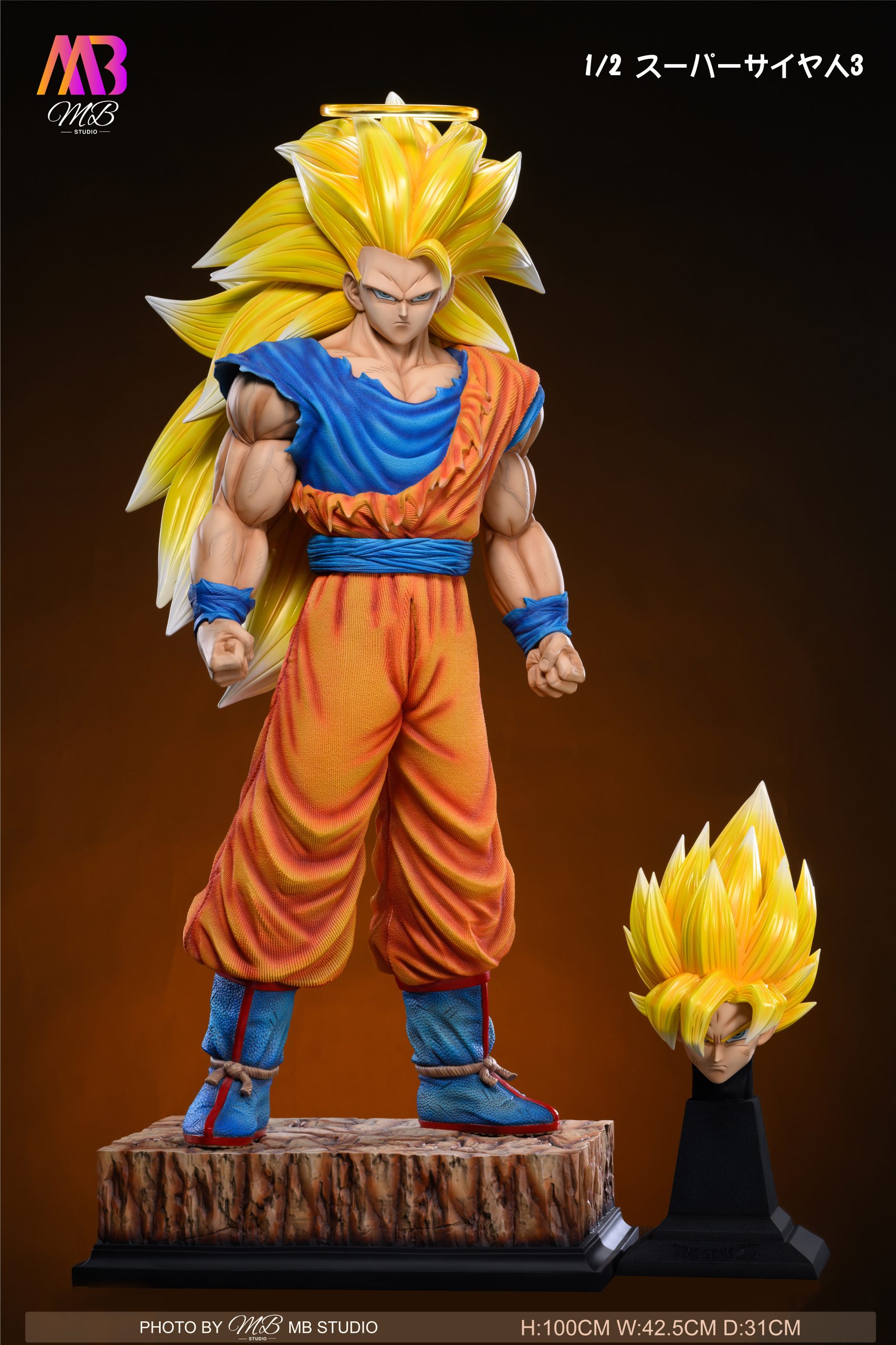 Dragon Ball Z Super Saiyan 3 Goku Anime Figure Statue hotsell Scale 1/7 Figure 43 CM