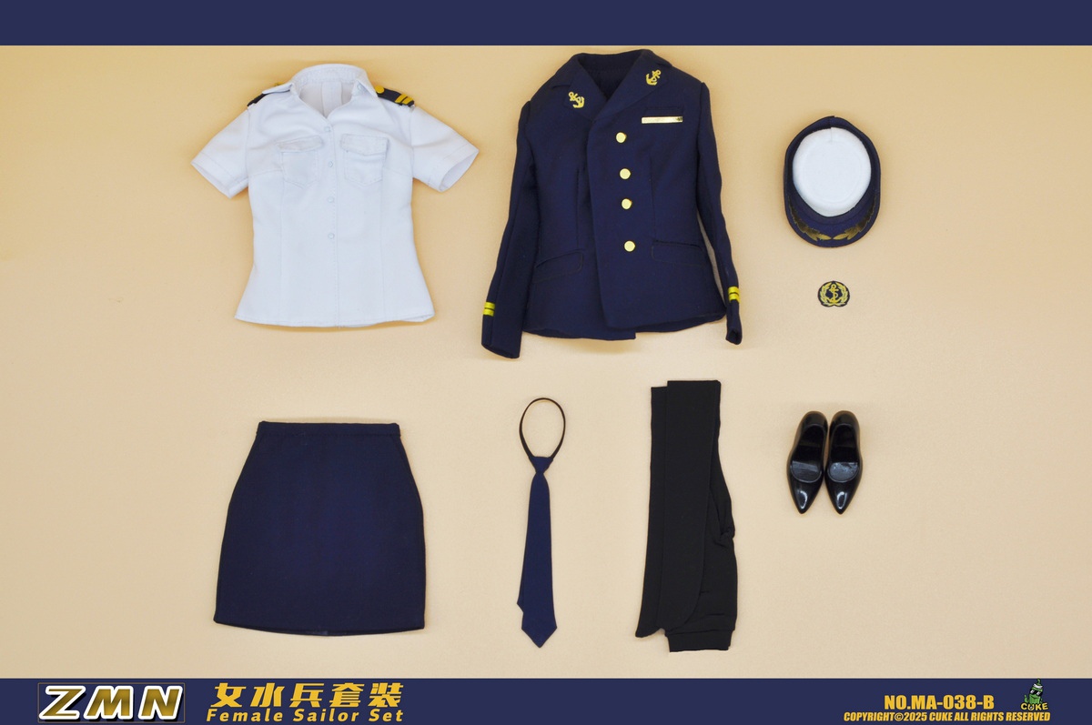 CUKE TOYS - Original 1/6 ZMN Flight Attendant Set & Female