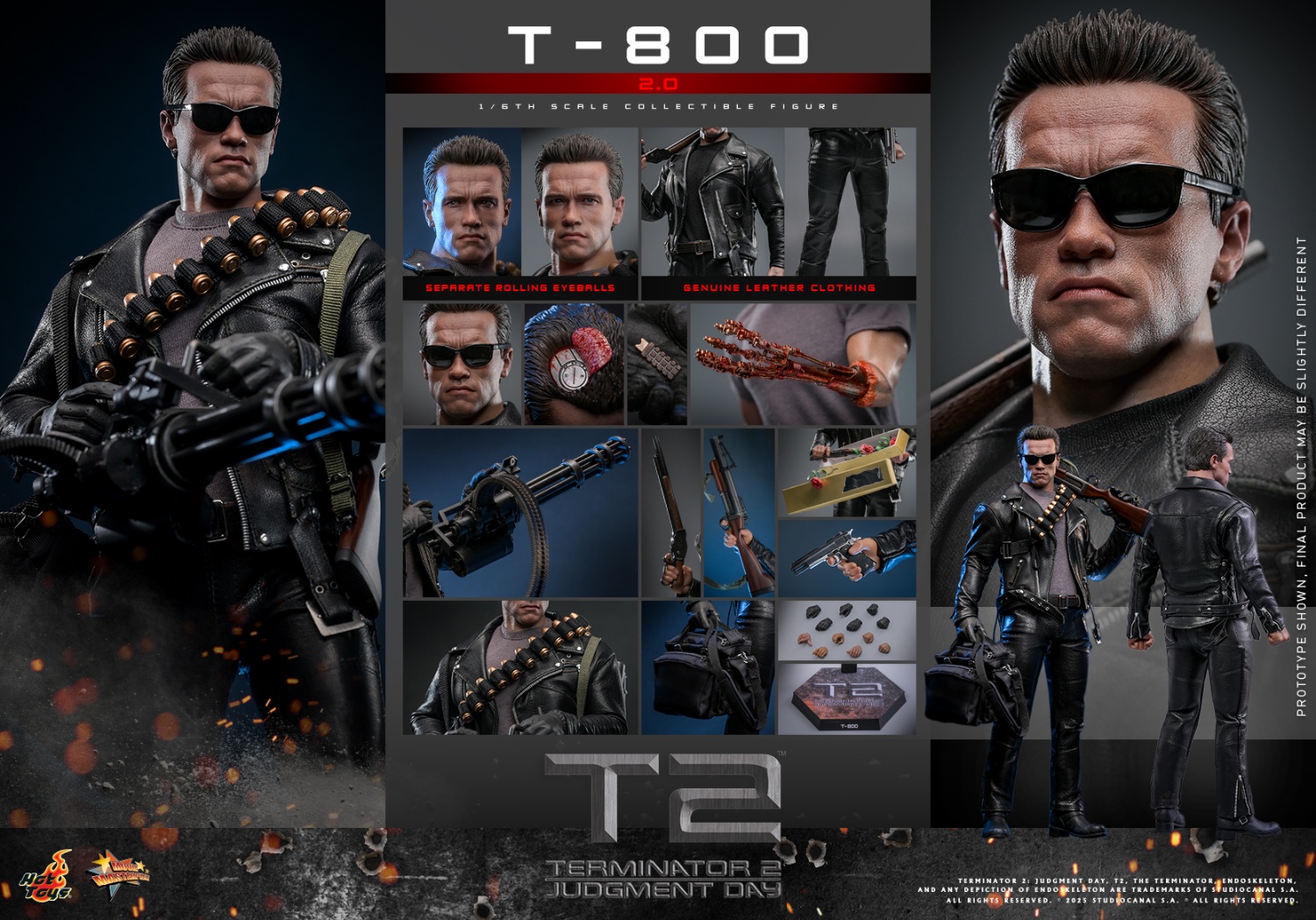 Hottoys - Terminator 2: Judgment Day T-800 2.0 1/6 Scale