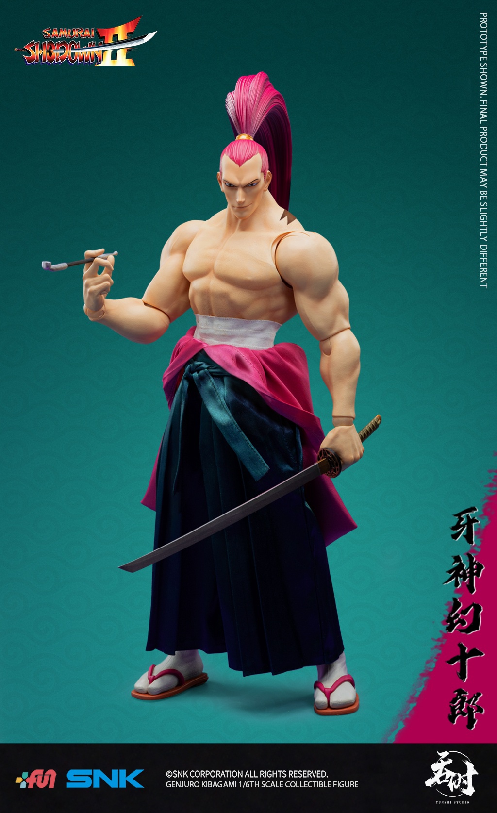 TUNSHI - AMURAI SHODOWN II SNK GENJURO KIBAGAMI 1/6TH ACTION