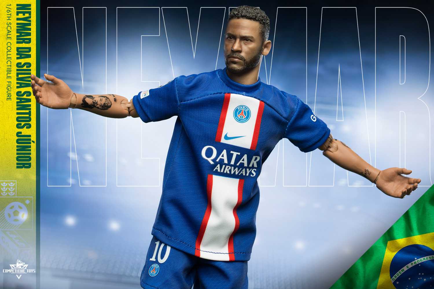 Competitive Toys 1/6 Com003 Neymar Action Figure In Stock