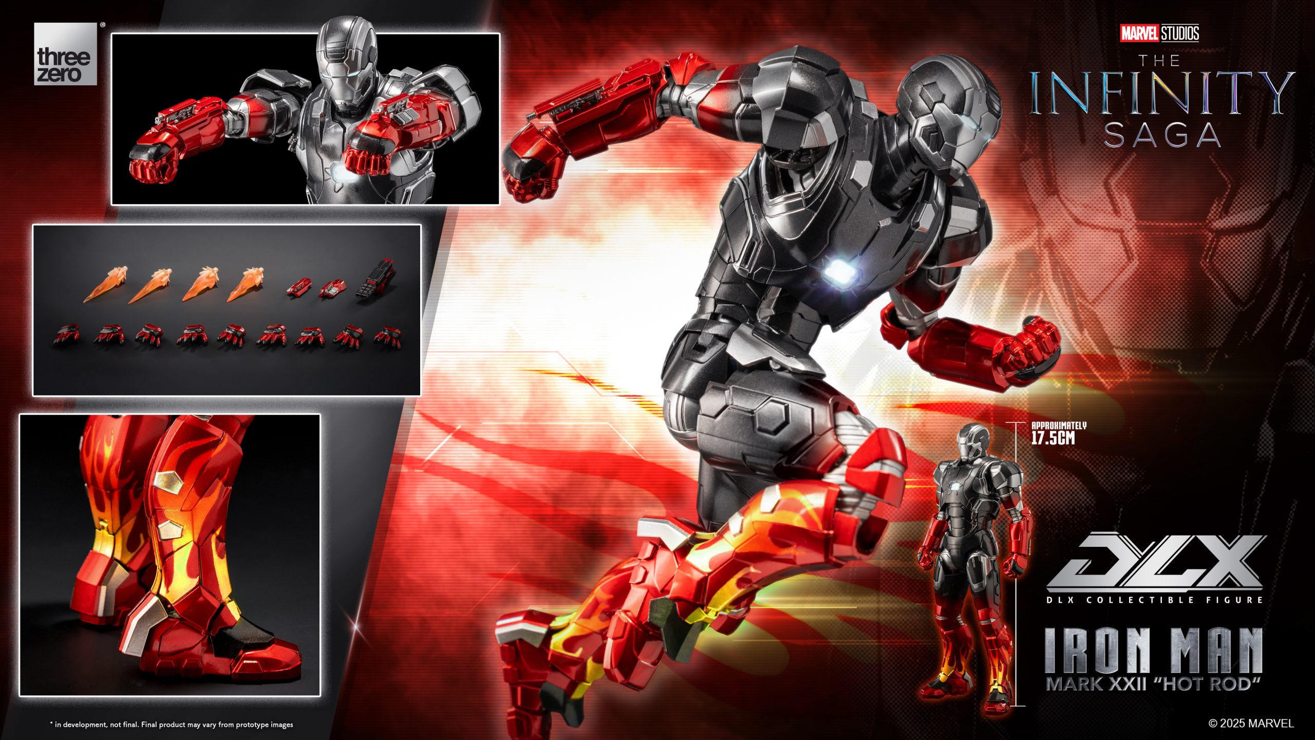 Threezero - Marvel DLX Iron Man Mark 22 Hot Rod 3Z0945C0