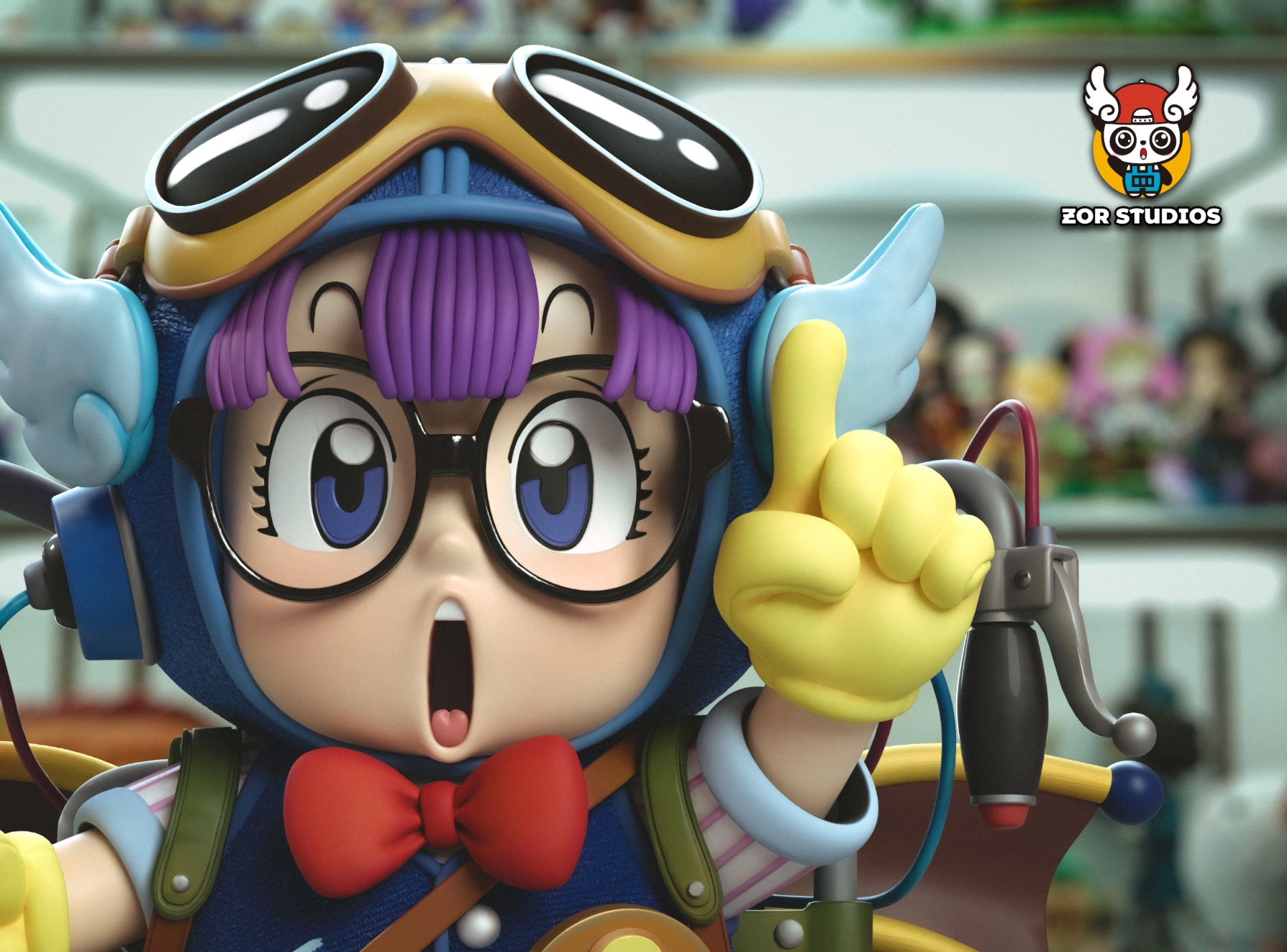 Dr.スランプ ZOR Studio アラレちゃん ドラゴン乗り 樹脂製像